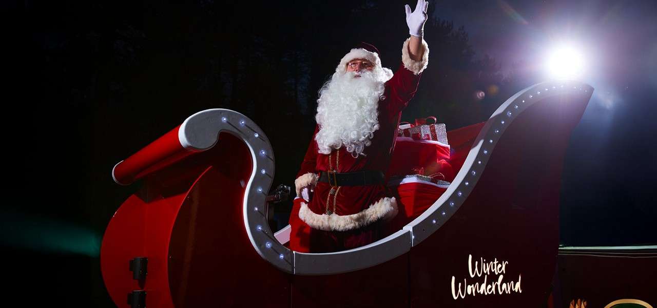 Santa on his sleigh