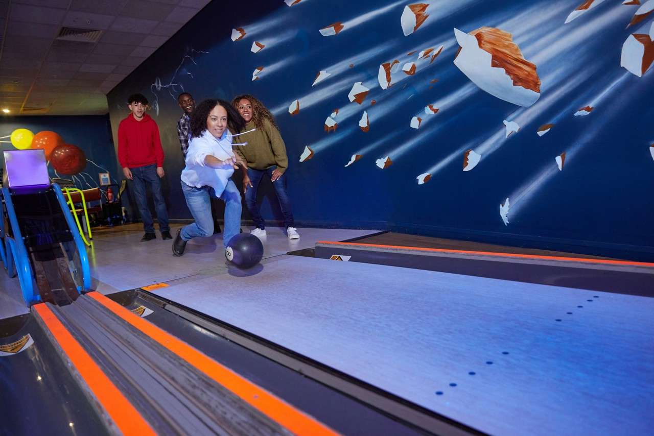 Child bowling