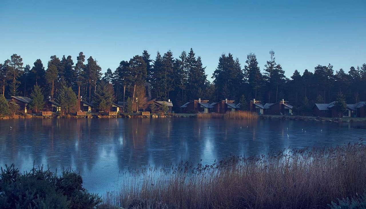 Whinfell lake view in the winter