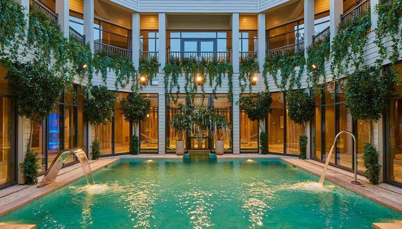 Outdoor pool at Aqua Sana Elveden.