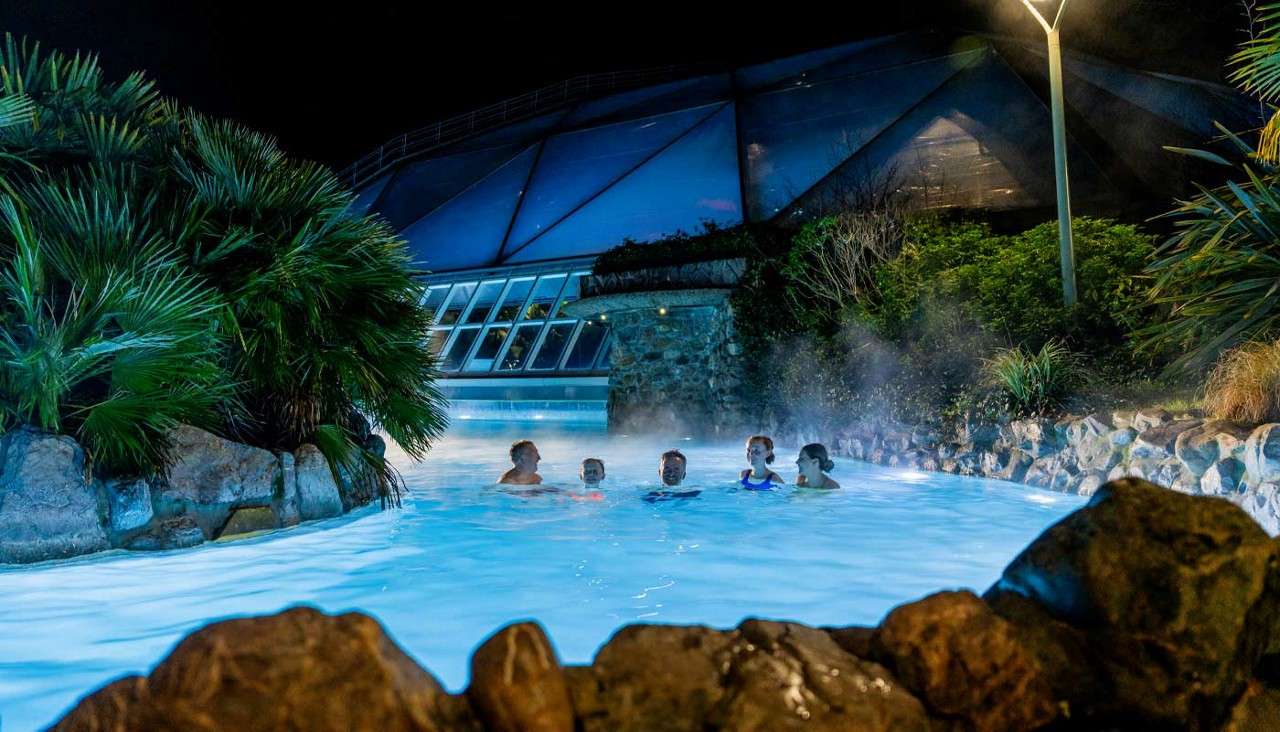 Outdoor pool in The Subtropical Swimming Paradise.