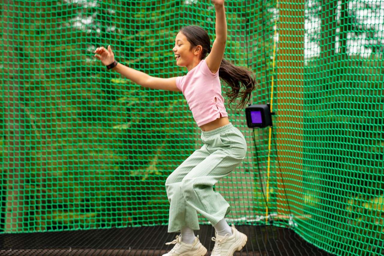 Adventure Nets course suspened in the trees.