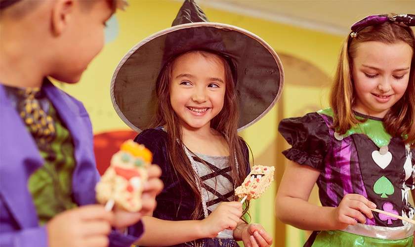 Children at the Halloween Bash.