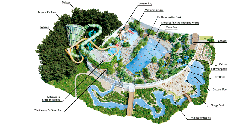 Longleat Centre Parcs Map Subtropical Swimming Paradise | Water Park Holidays | Center Parcs
