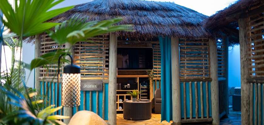 A six person Cabana. 
