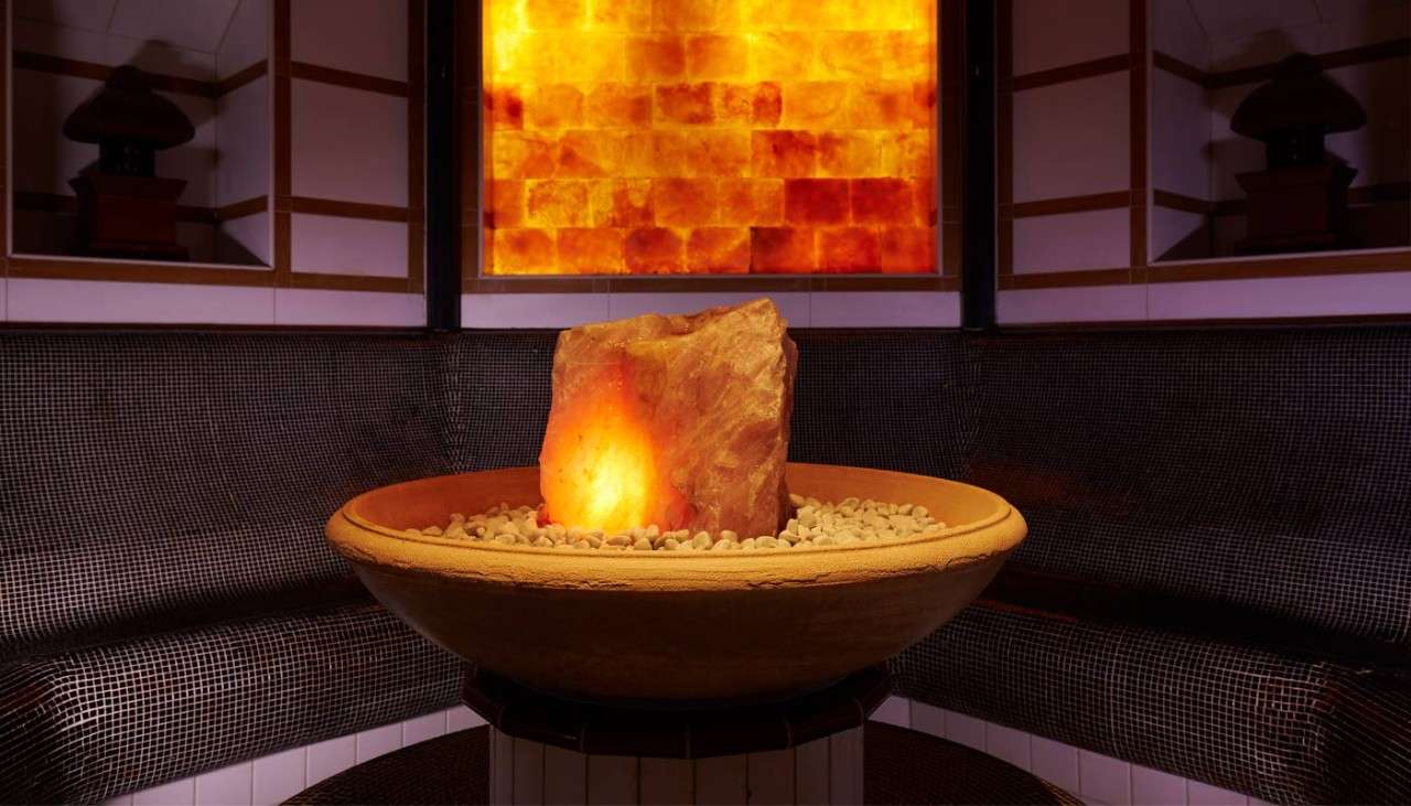 A glowing Japanese Salt Steam Bath