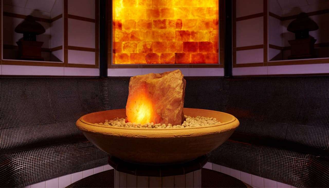 A glowing Japanese Salt Steam Bath