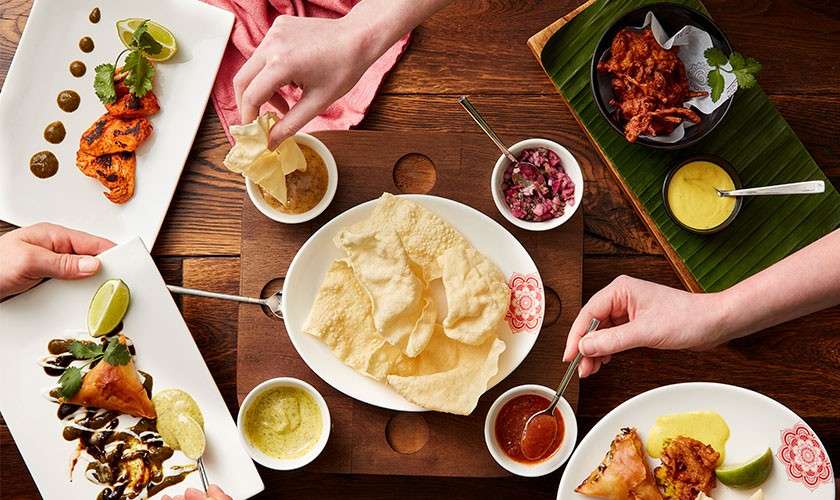 A selection of Indian dishes
