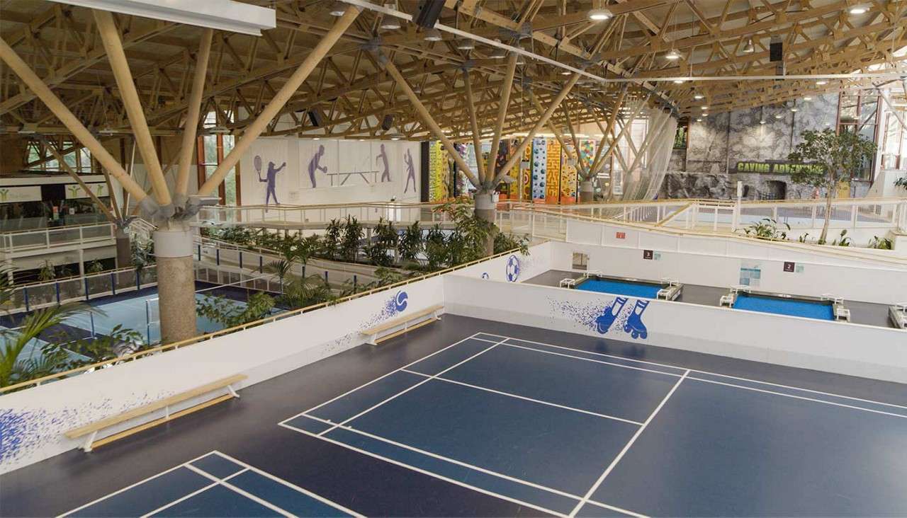 Image of the Sports Plaza at Whinfell Forest.
