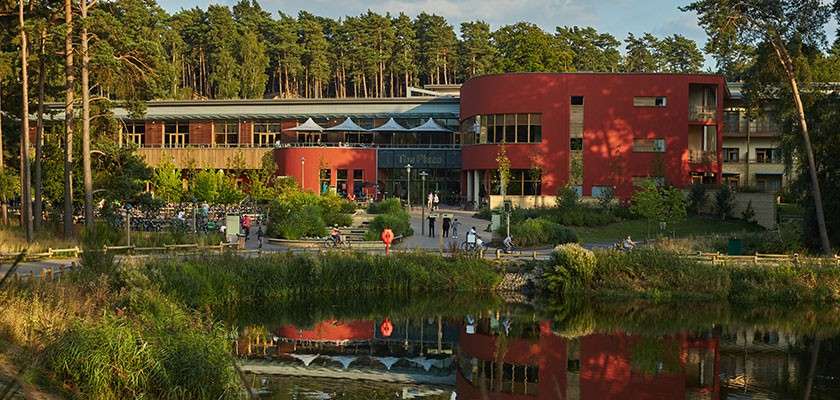 Exterior image of the Plaza at Woburn Forest.