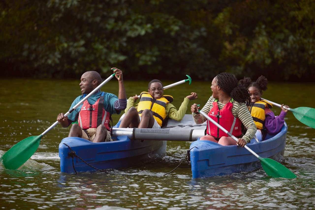 family rowing boat 