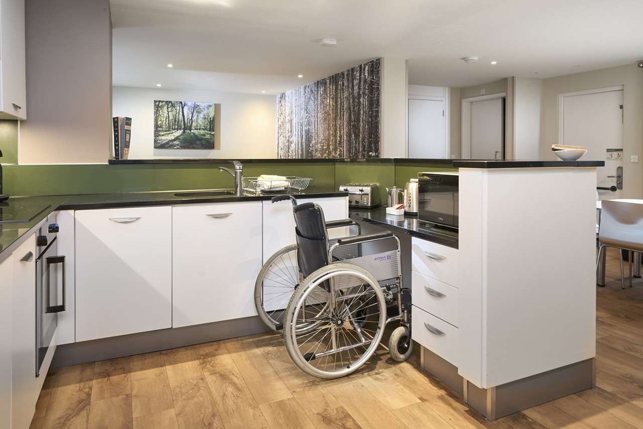 Four Bedroom New Style Accessible Woodland Lodge - Kitchen