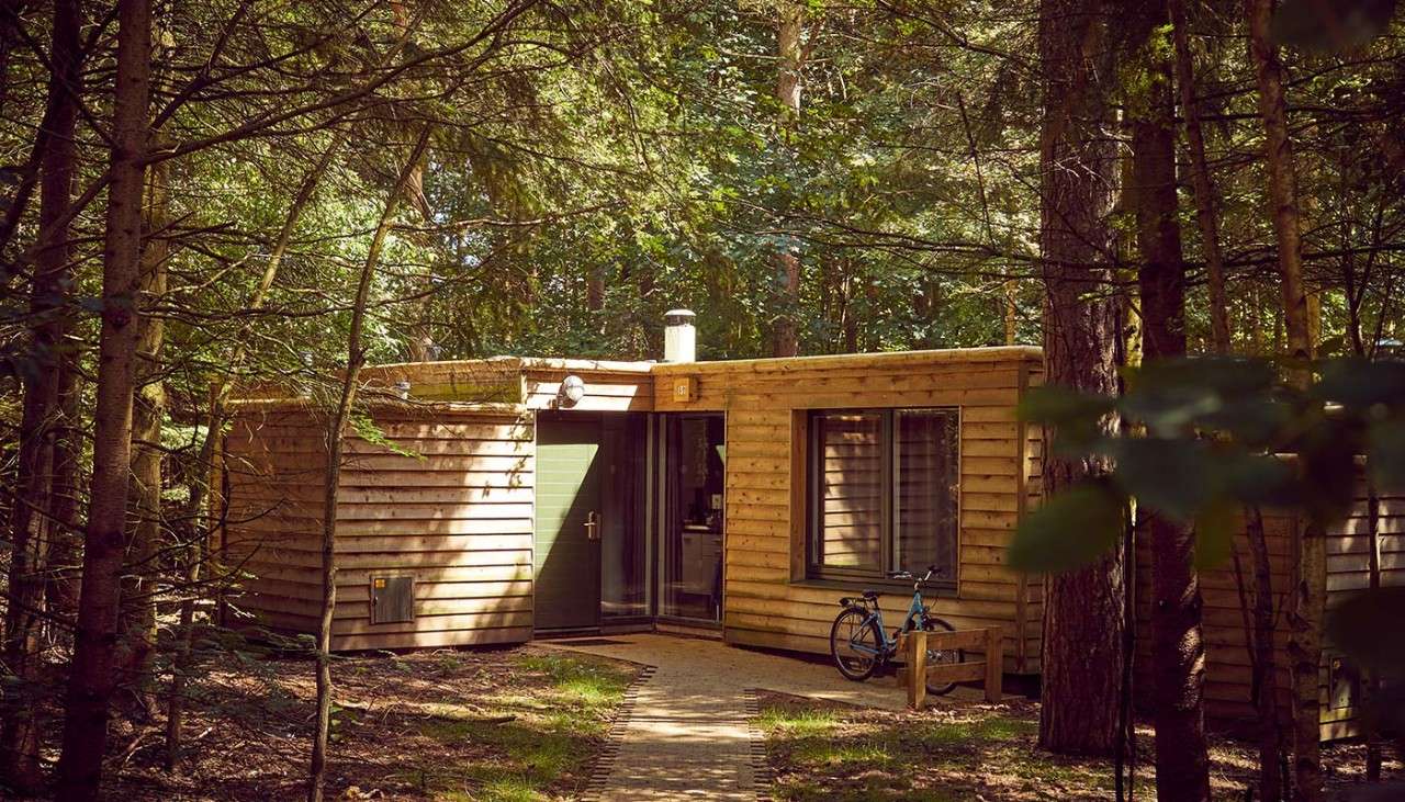 2 bed woodland lodge exterior