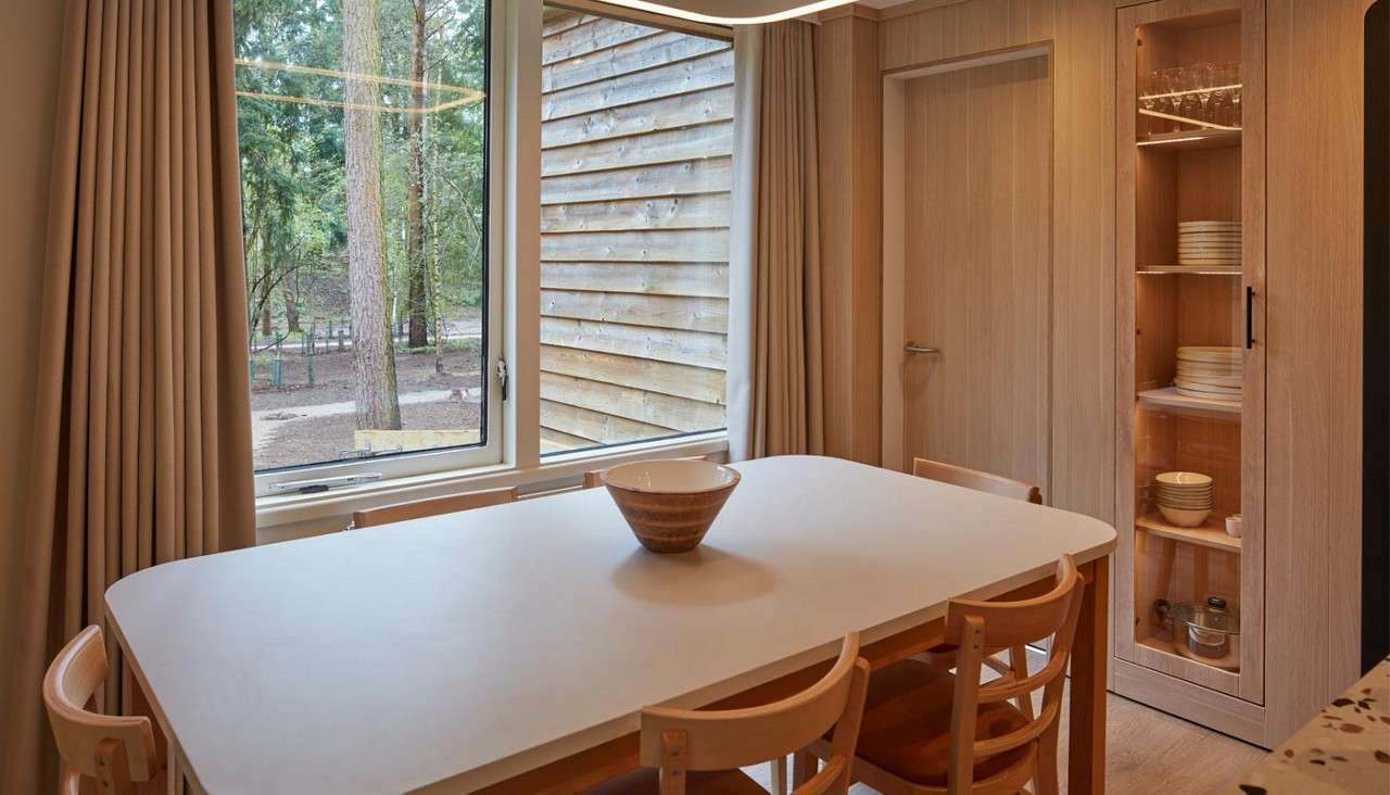 Open plan kitchen area.