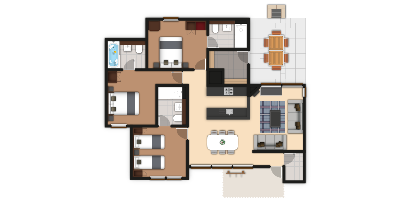 3 bedroom New Style Executive Lodge Center Parcs