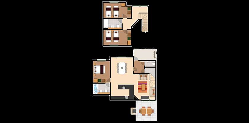3 bedroom Woodland Lodge, detached, two-storey | Center Parcs