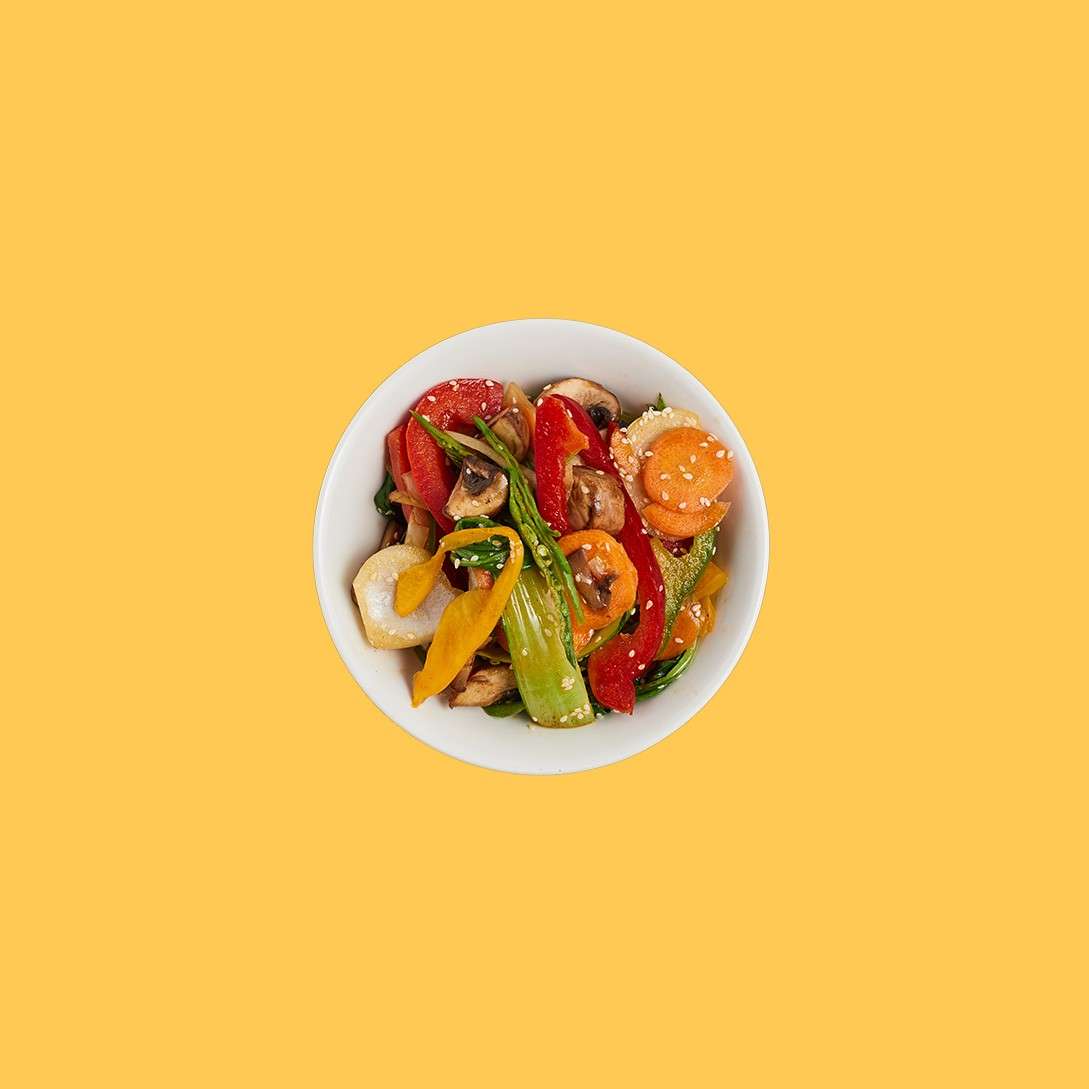 Mixed stir fried vegetables.