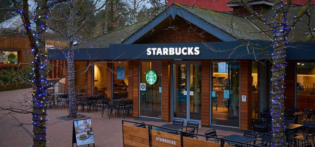 Exterior of Starbucks