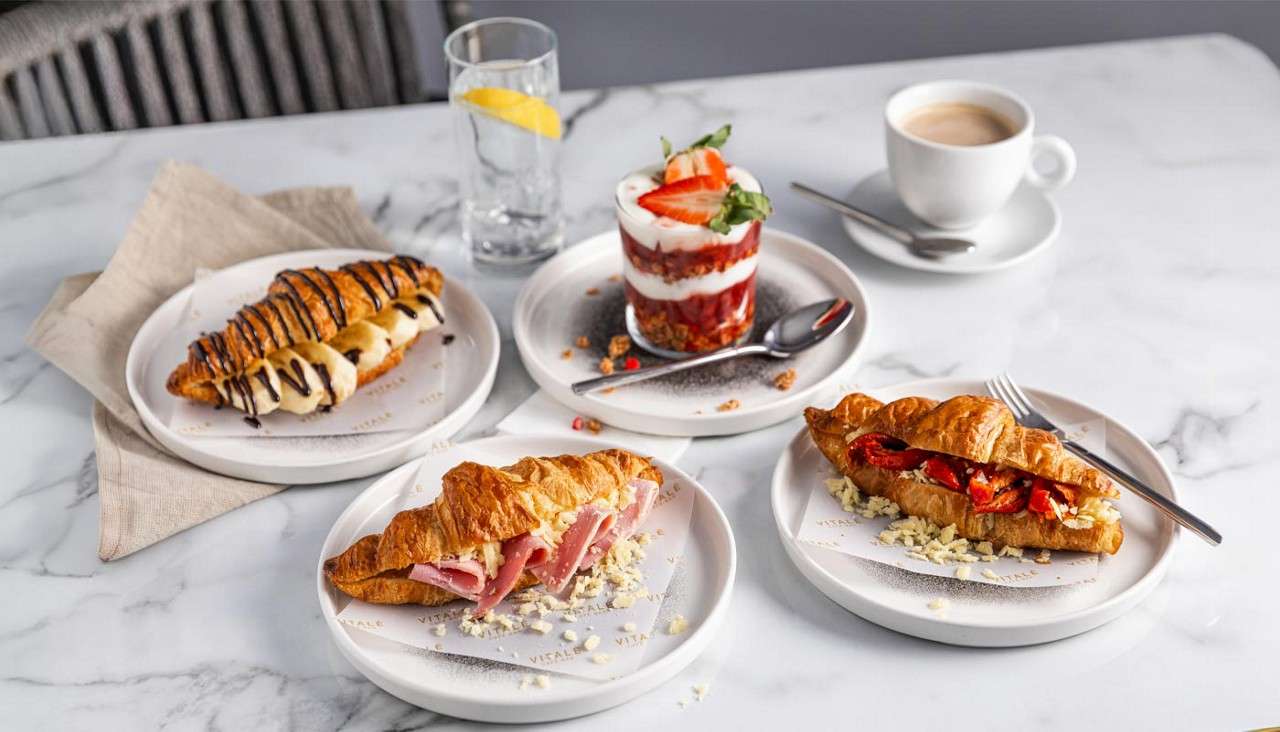 Croissants stuffed with sweet and savoury fillings.