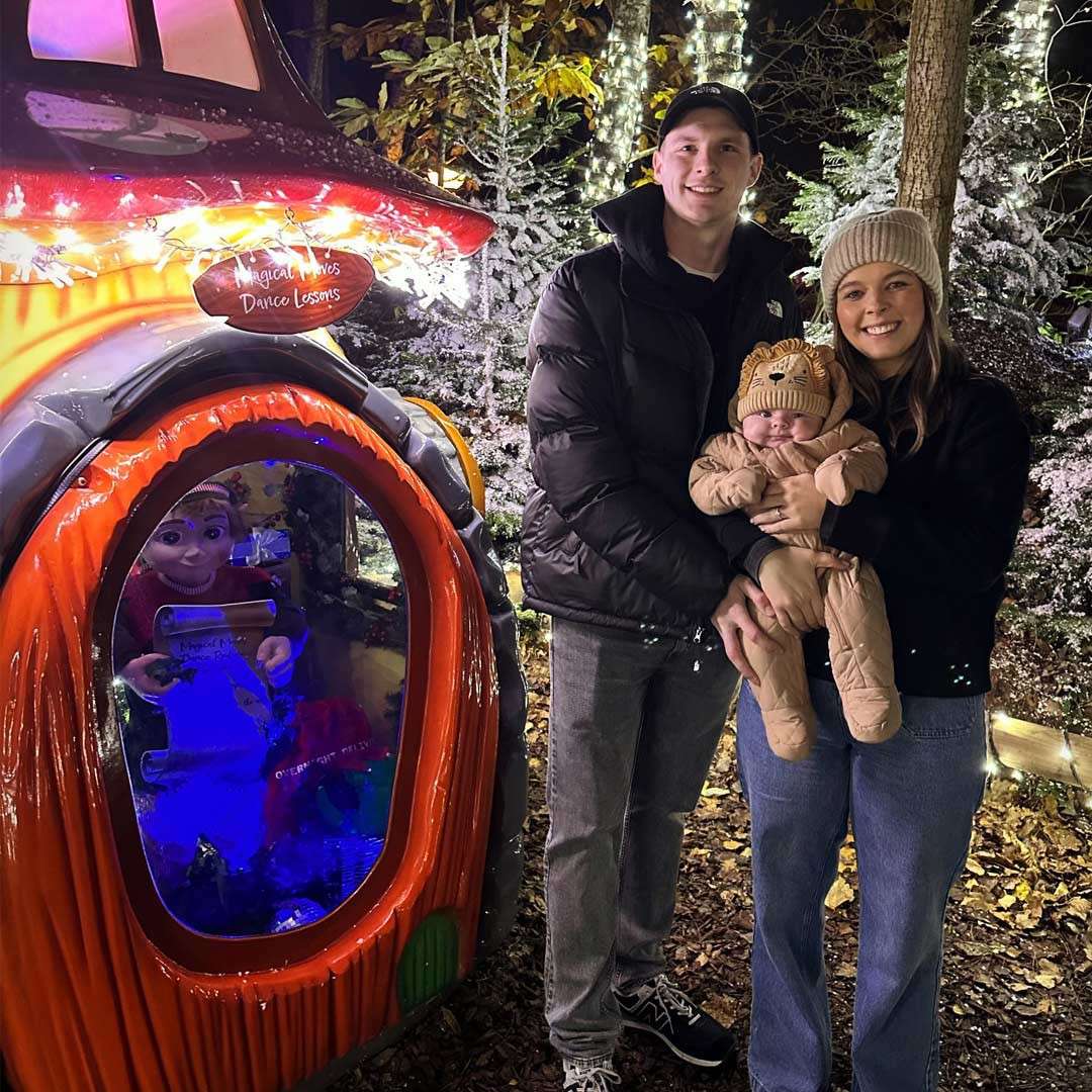 Family at night time