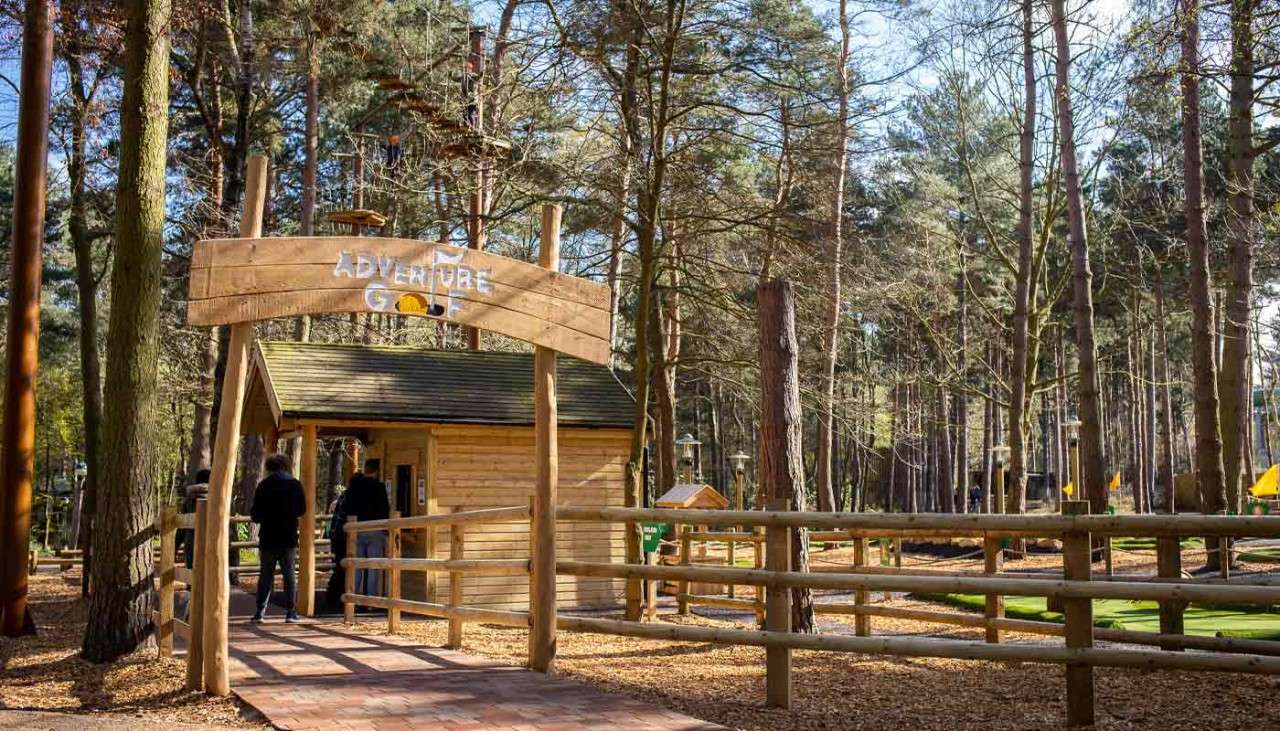 Adventure golf course at Sherwood Forest