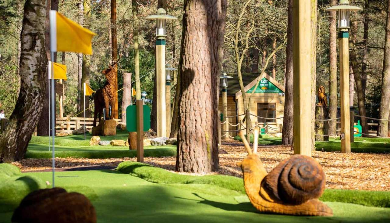 Adventure golf course at Sherwood Forest