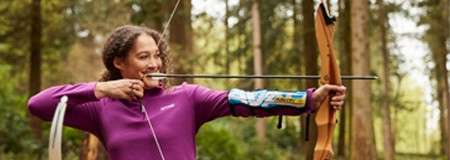 women with bow and arrow