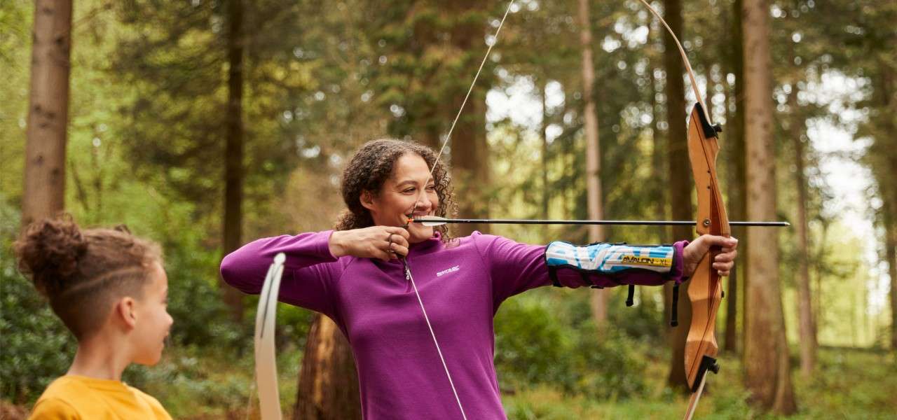 Women with bow and arrow