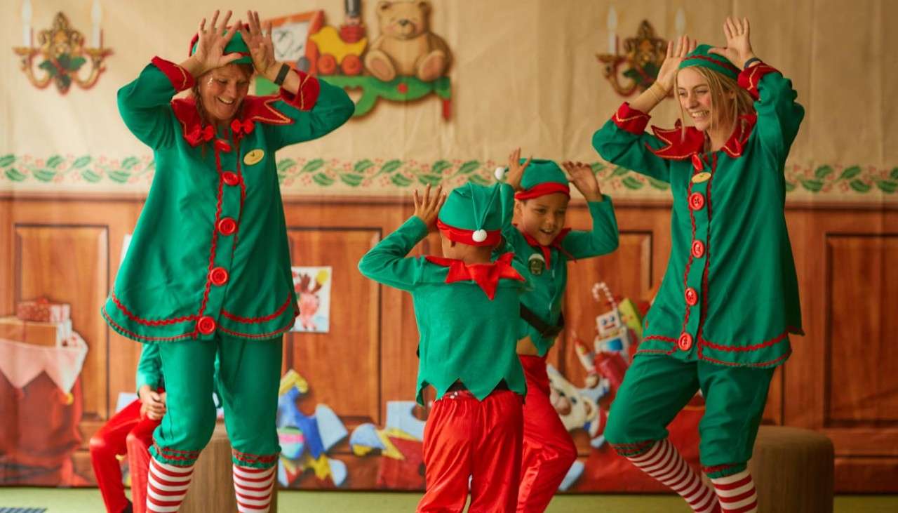 A group of dancing 'elves'