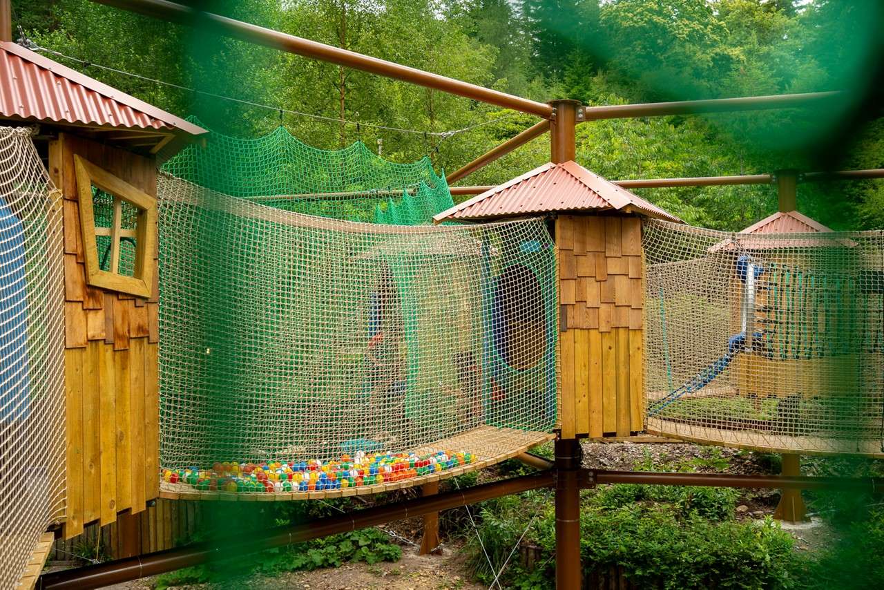 Adventure Nets course suspended in the trees.
