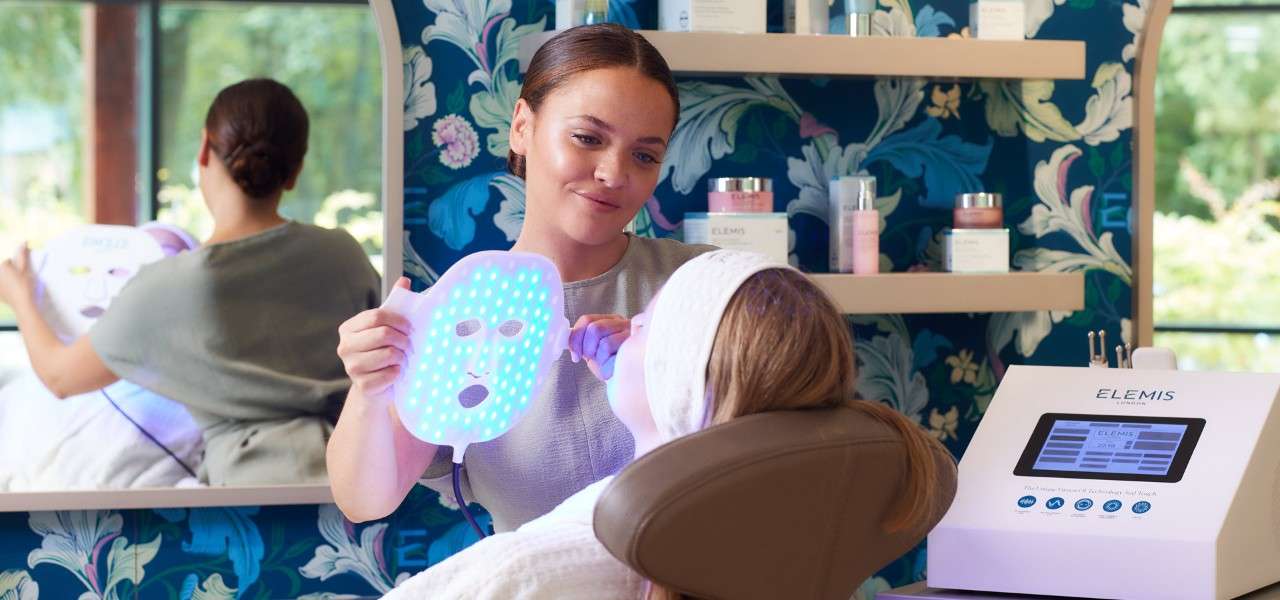 Woman experiencing a Elemis BIOTEC Pro-Glow Resurface Facial