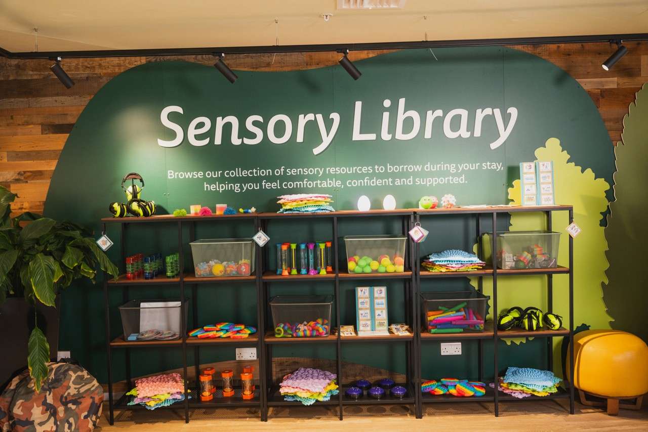 sensory library full of sensory toys 