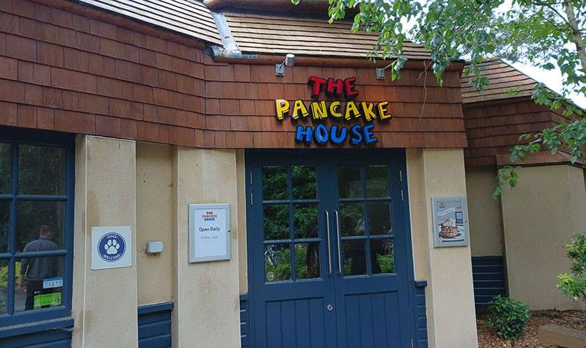 The main entrance to Pancake House