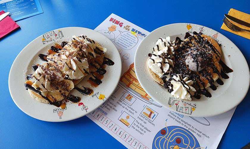 Two desserts on the table