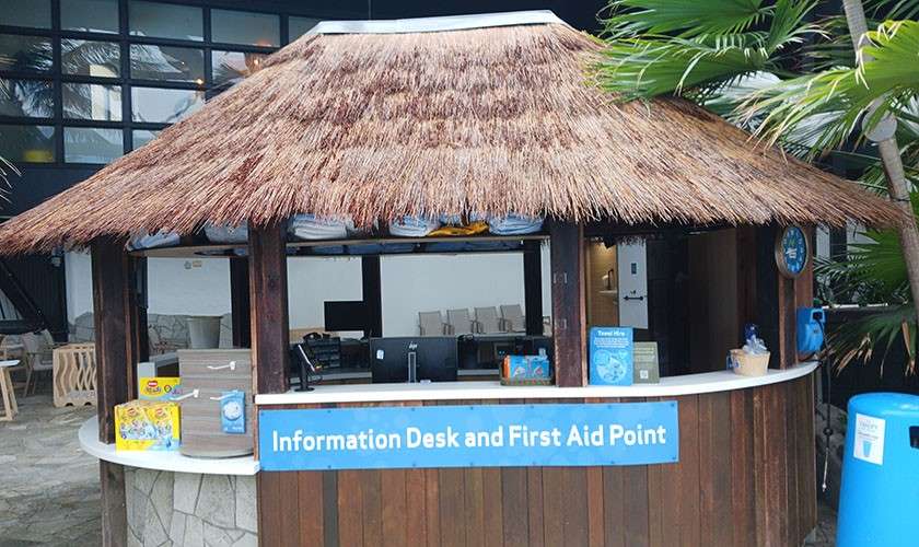 Information desk at the Subtropical Swimming Paradise
