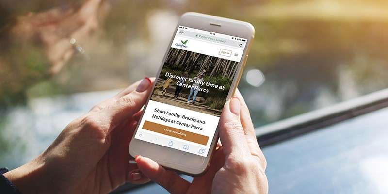 New Center Parcs Website Center Parcs