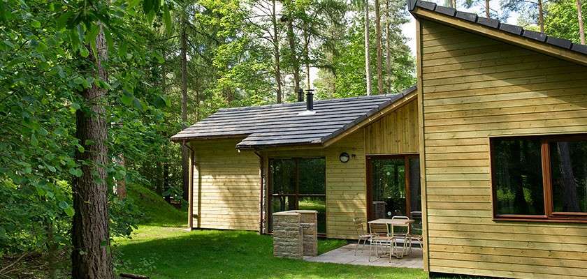 Center Parcs lodge in the forest