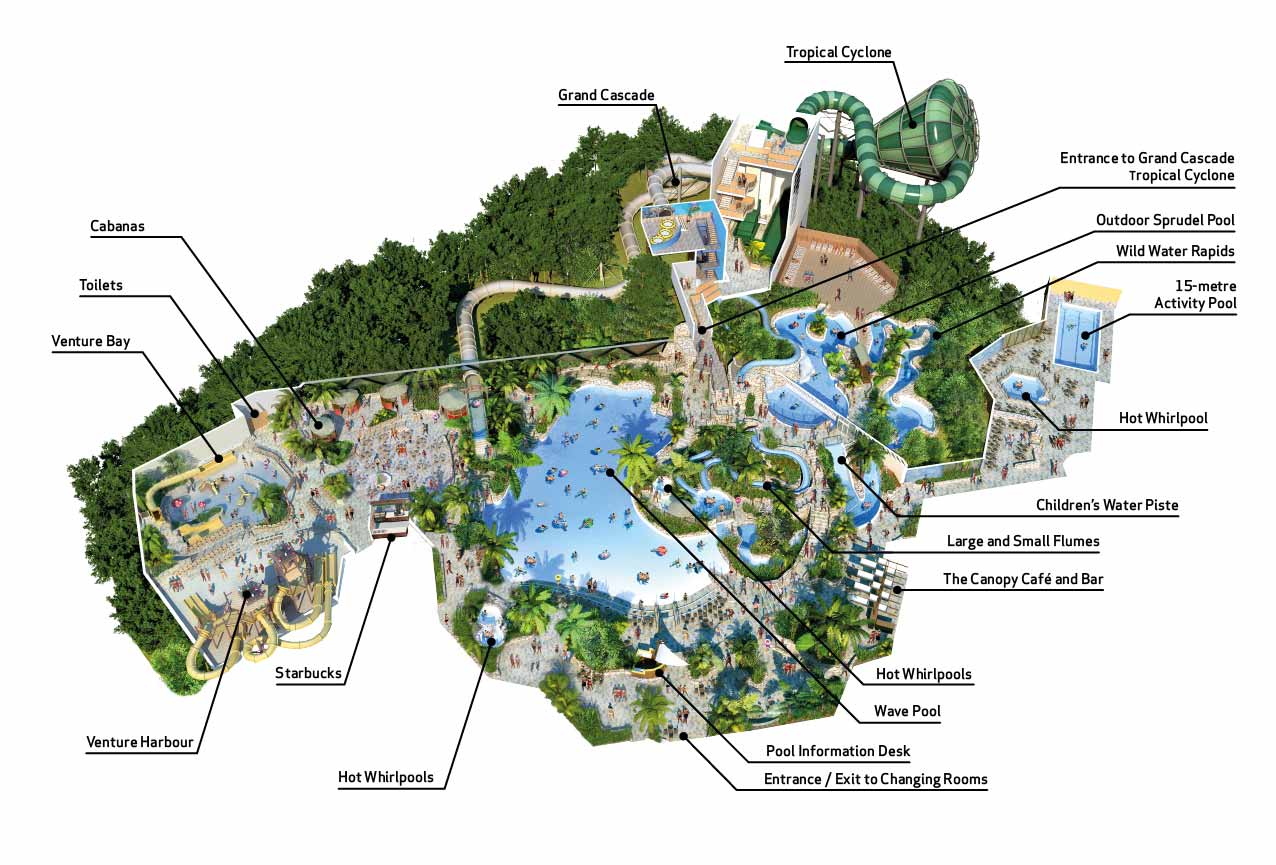 Center Parcs Woburn Pool Map