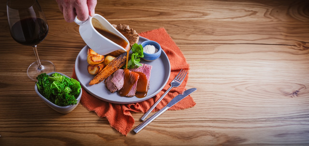 SF the dozing duck stylised food shot
